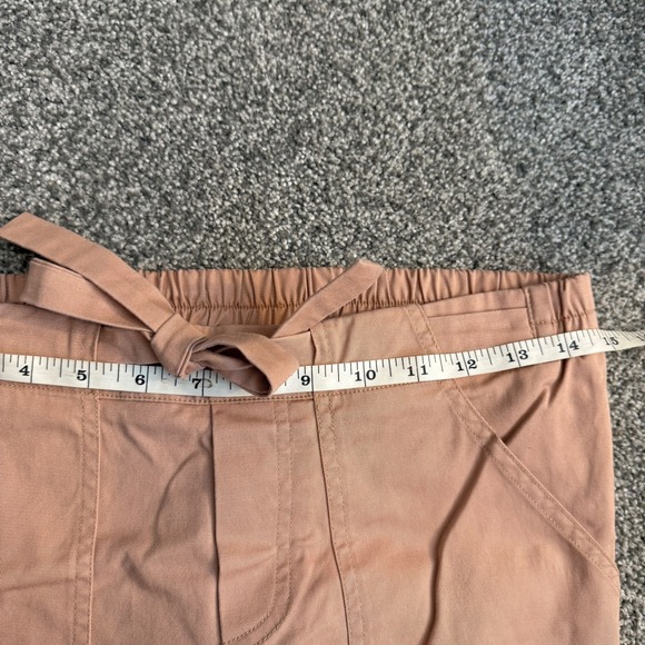 HATCH women's straight leg Pants Blush Pink Elastic Waist Tie Front Size 1 (s/m) - Picture 7 of 9